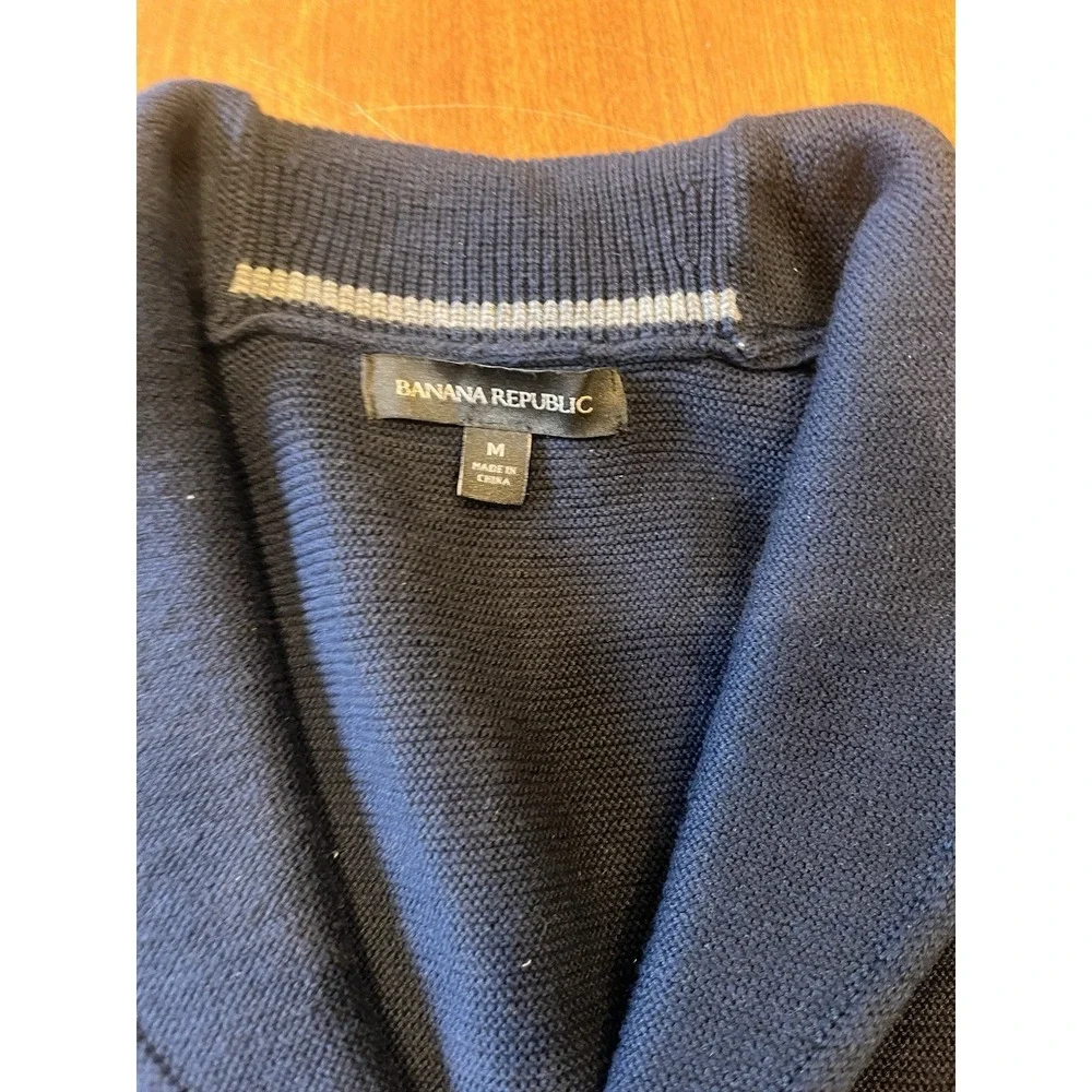 Men's Banana Republic 100% Cotton Shawl Collar Cardigan Size M